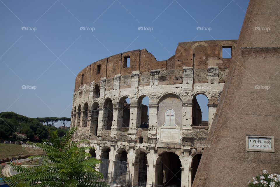 Colosseum, Rome. Landmark in Rome, Italy. 