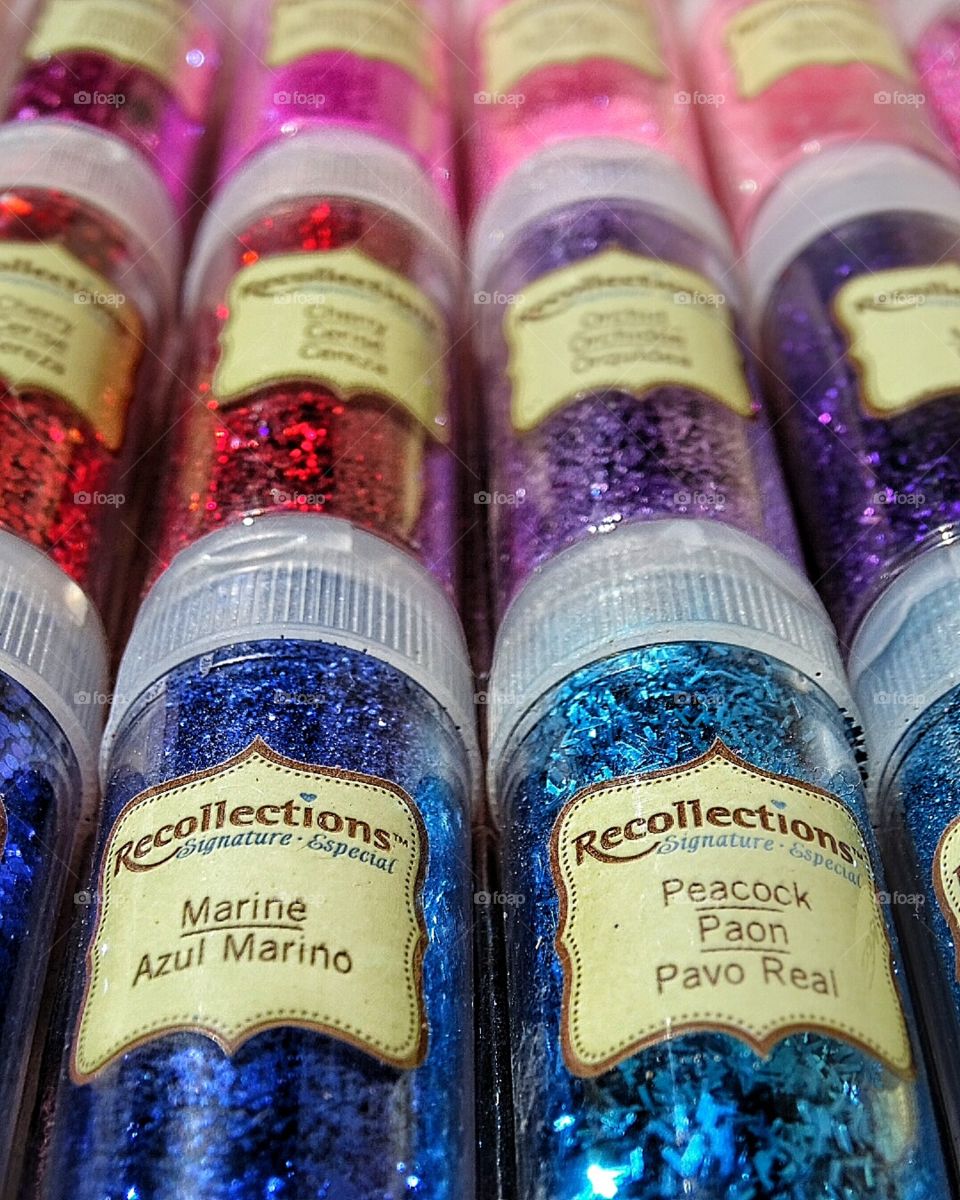 Recollections colorful glitter kit