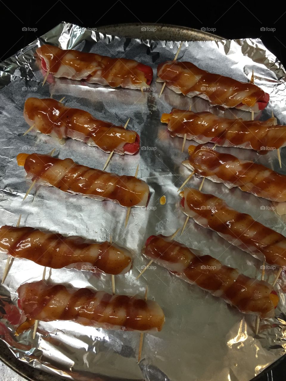 Bacon wrapped wieners!. New recipe off Pinterest we tried! They tasted as good as they look!