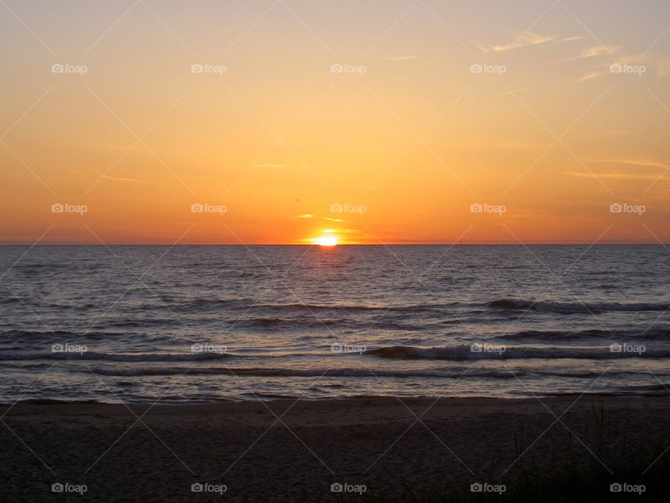 Sunset at Oval Beach