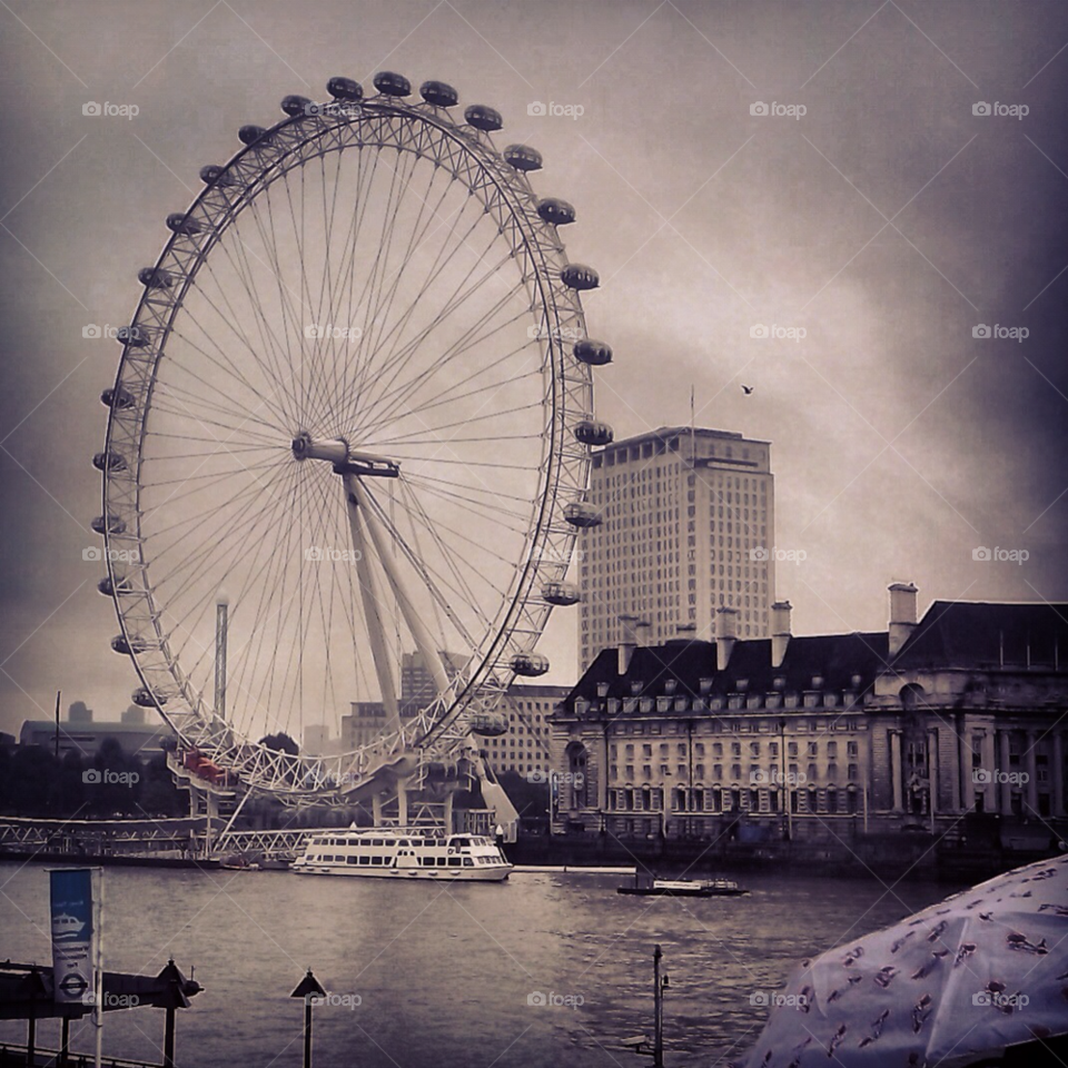 london rainy london eye edited by andrewjm88