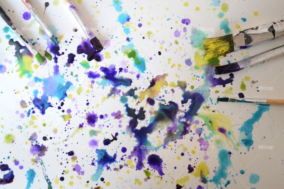 Messy with paint