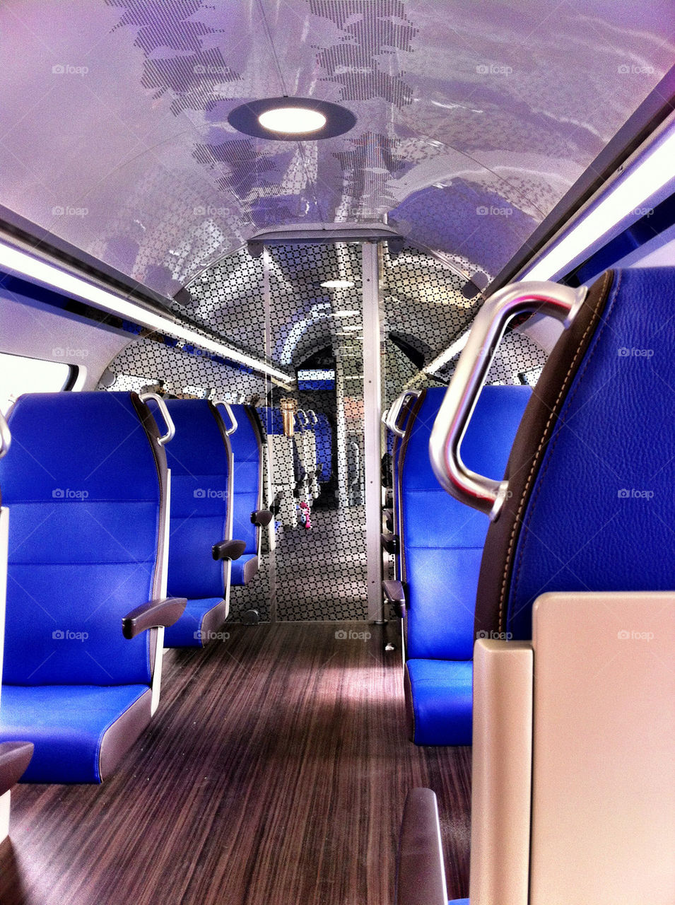 Sitting in a train