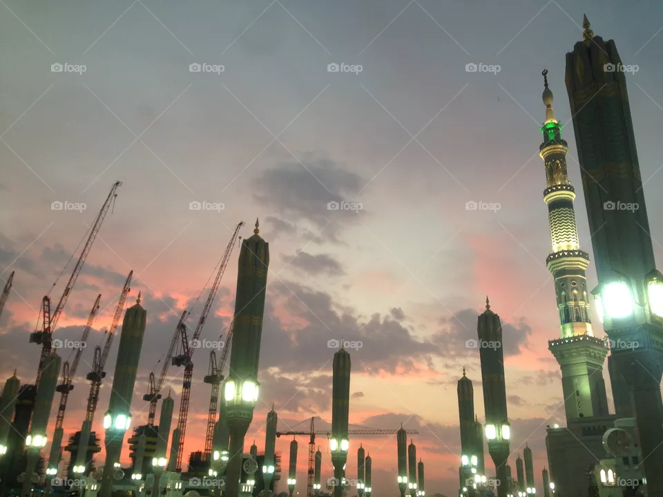 nice sky above Masjid