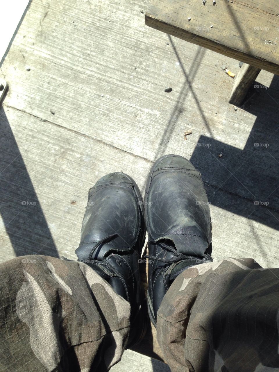 Boots on ma feet
