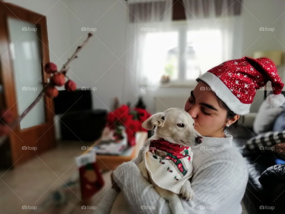 Girl and her dog