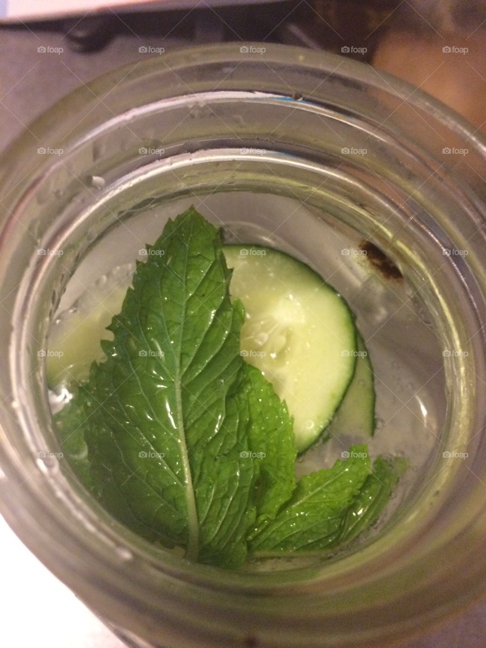 Cucumber Mint Water