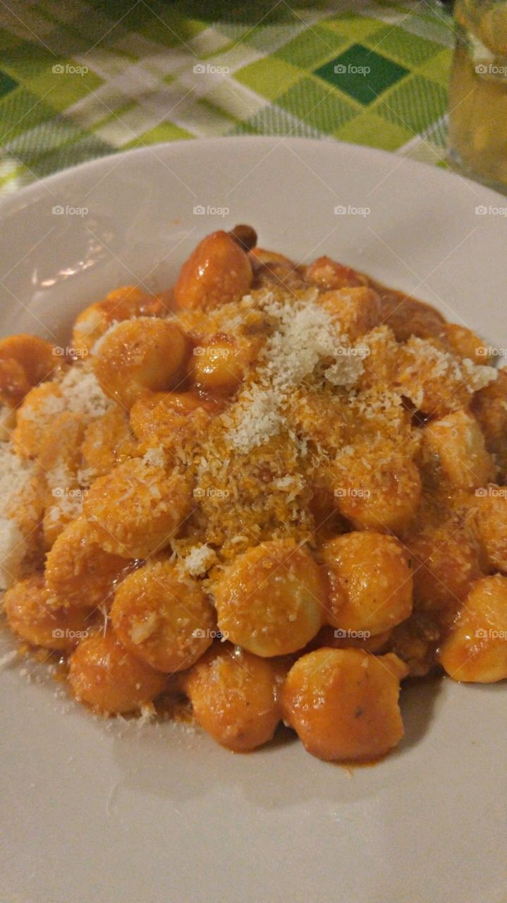 Gnocci Italian pasta in Rome