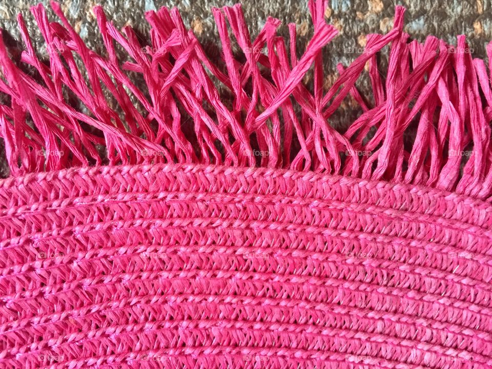 Close-up of pink design cloth