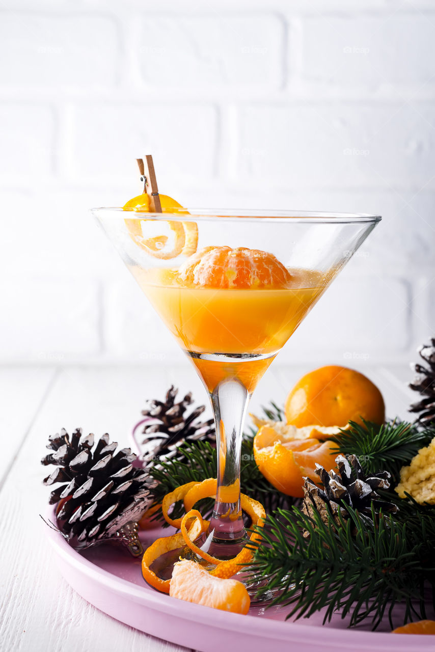 new year mandarin cocktail