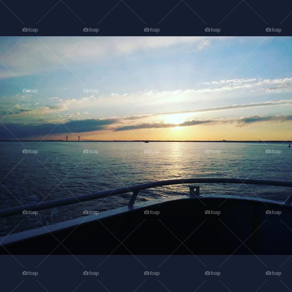 Ocean view from a Casino cruise ship