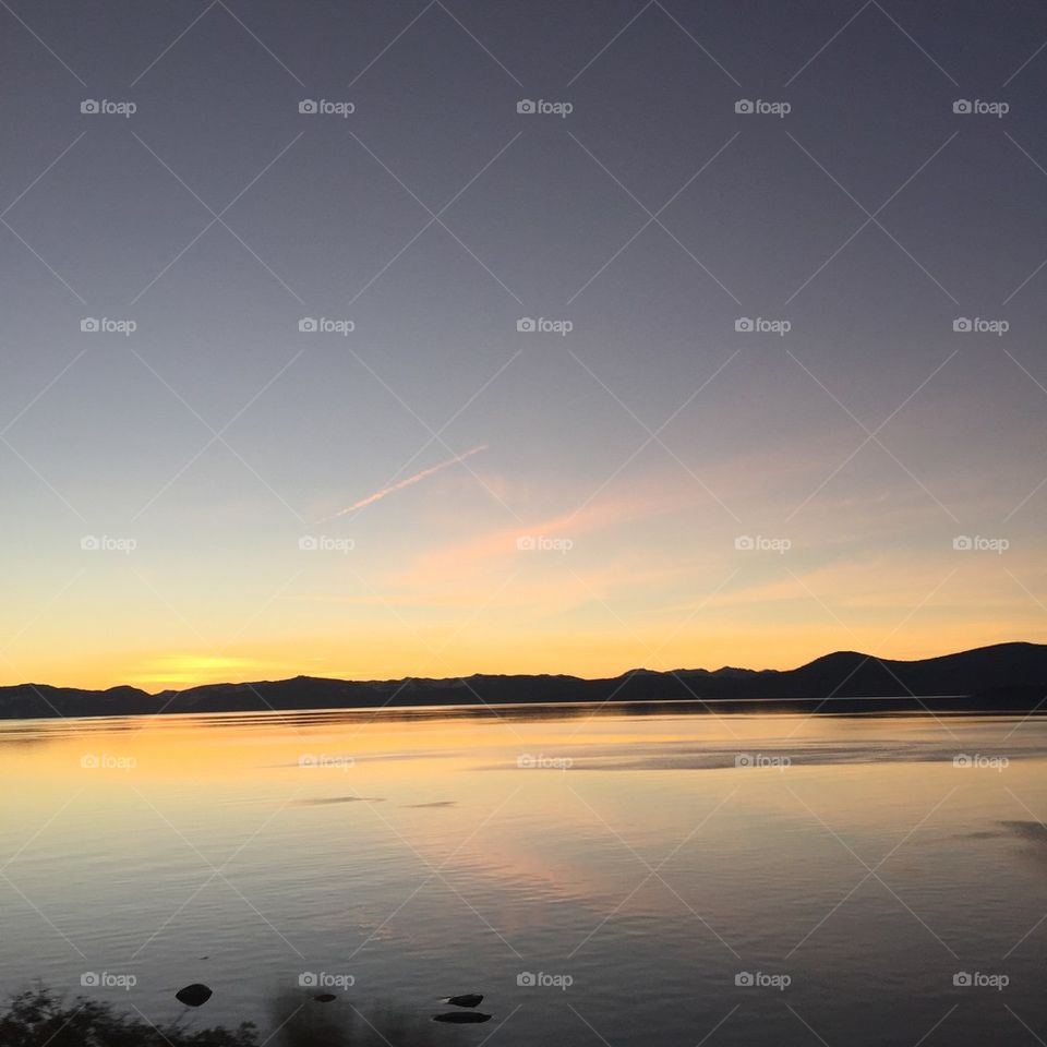 Lake Tahoe at night
