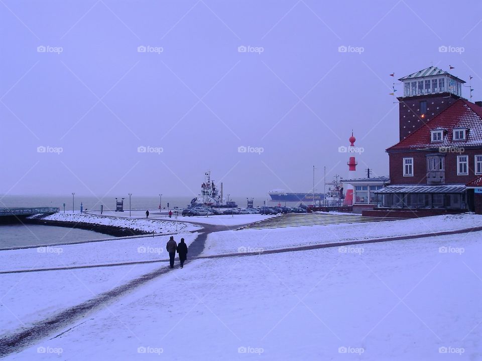 Winter at the port. / Inverno no porto.