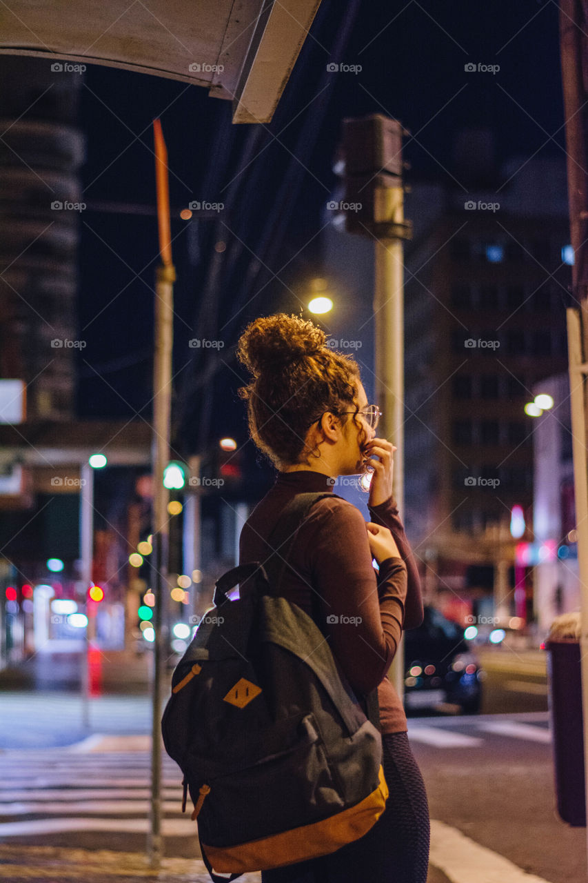 Girl going to college