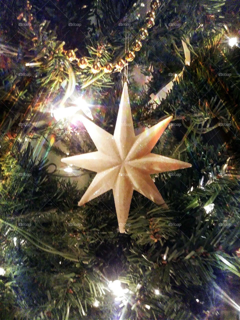Start ornament on Christmas Tree
