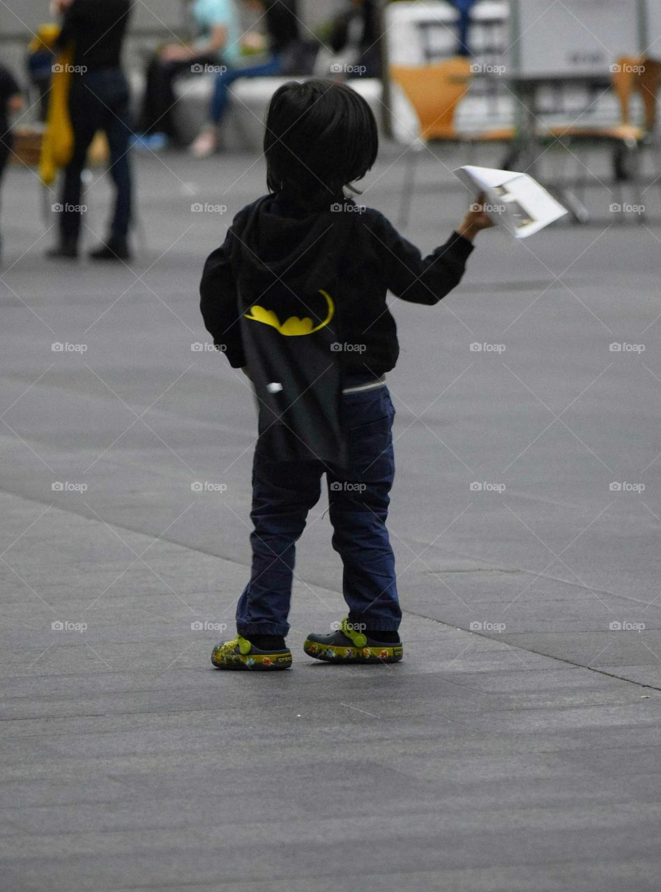 Batman and a Paper Airplane
