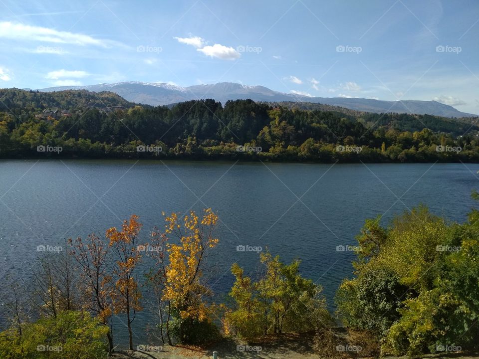 Mountain and lake view
