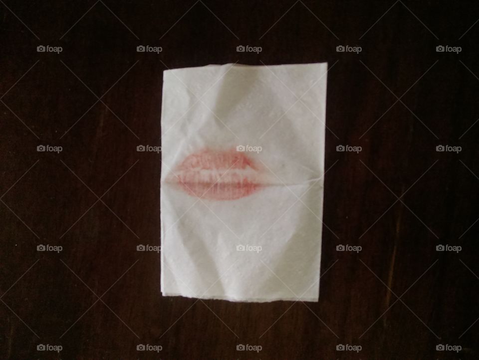 Love is this.... a kiss in paper