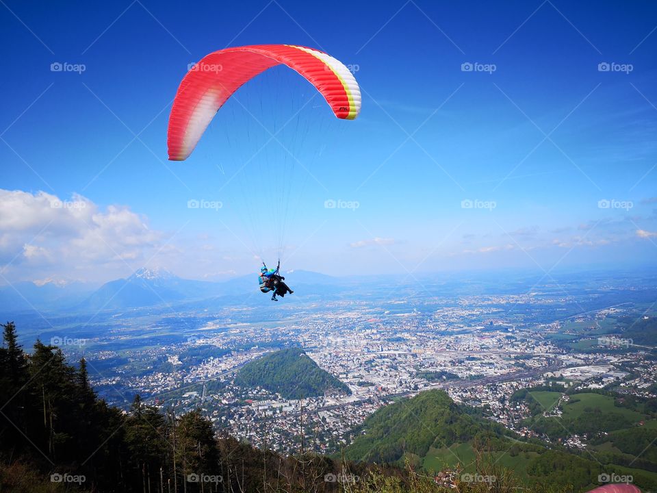 Paragliding, Gaisberg, Salzburg