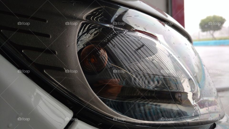 Abstrato. Farol de veículo.