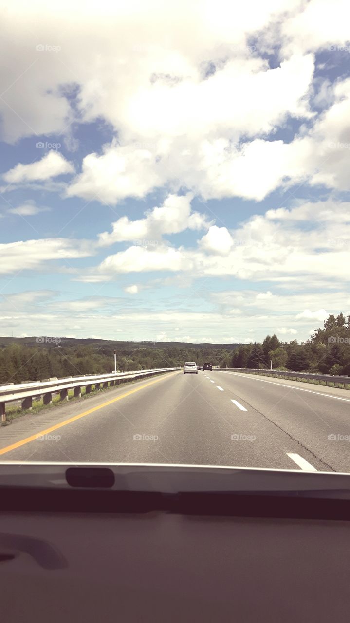 road trip in the Laurentians