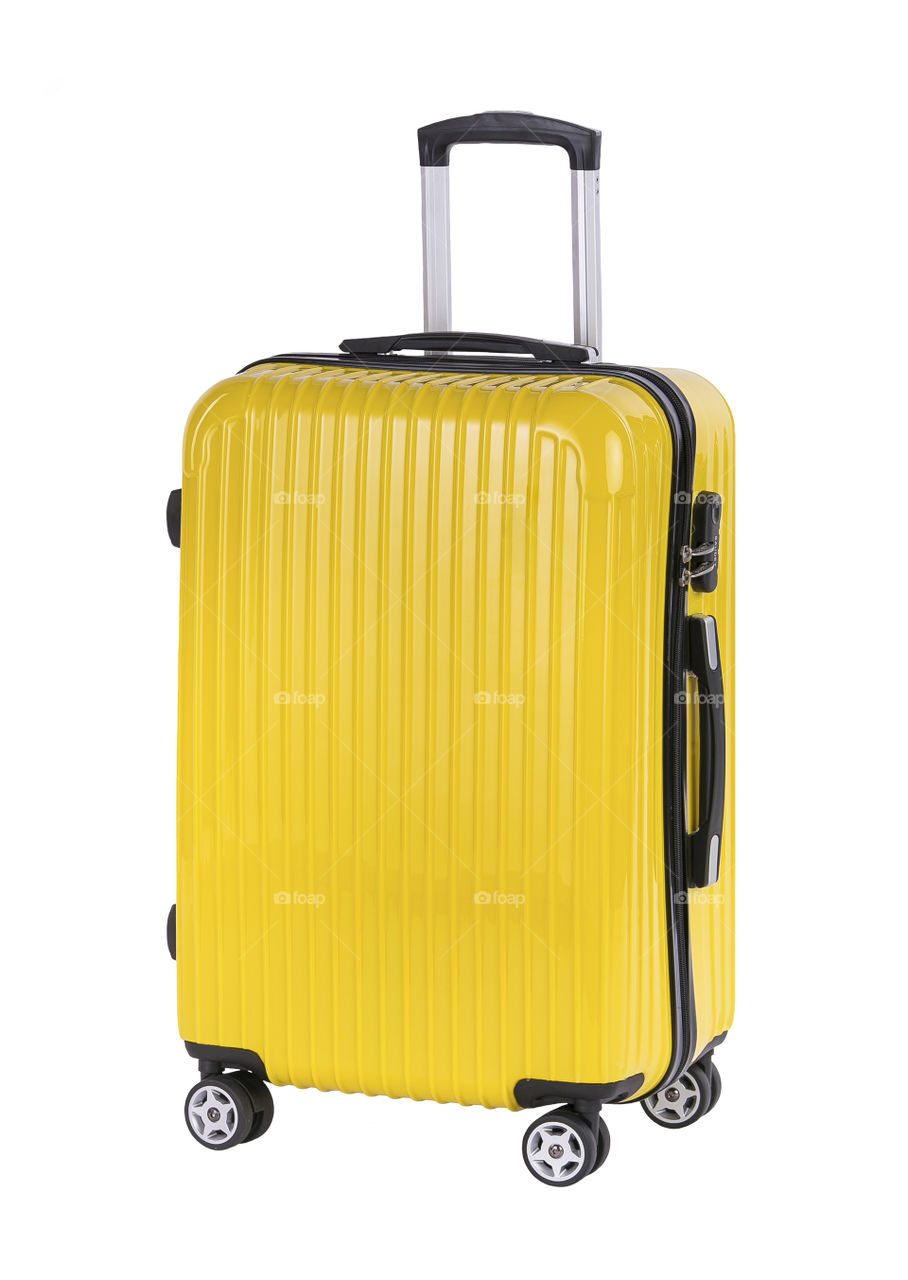 Yellow cuitcase