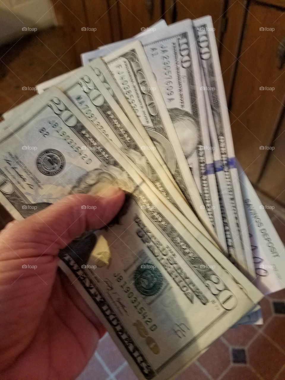 Cash for Savings Deposit.