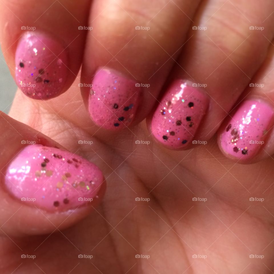 pink and sparkly!  