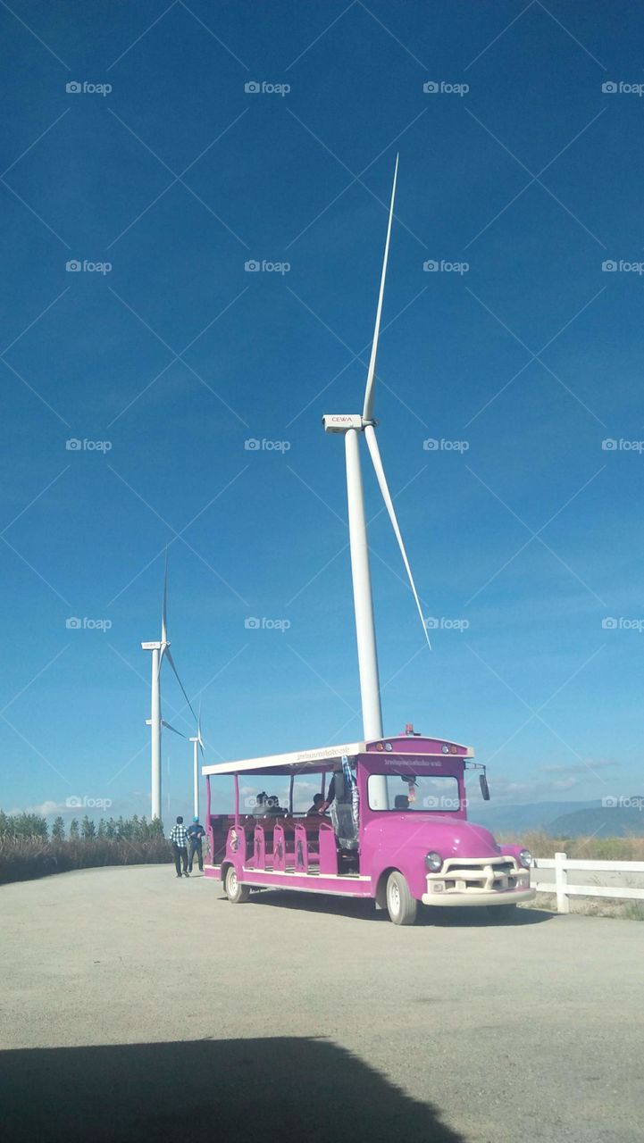 The wind turbine in thailand.