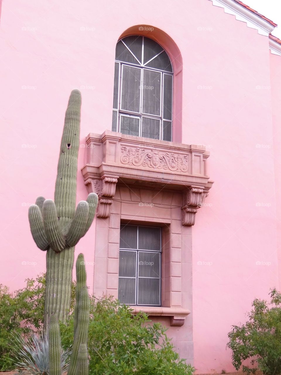 Pink balcony