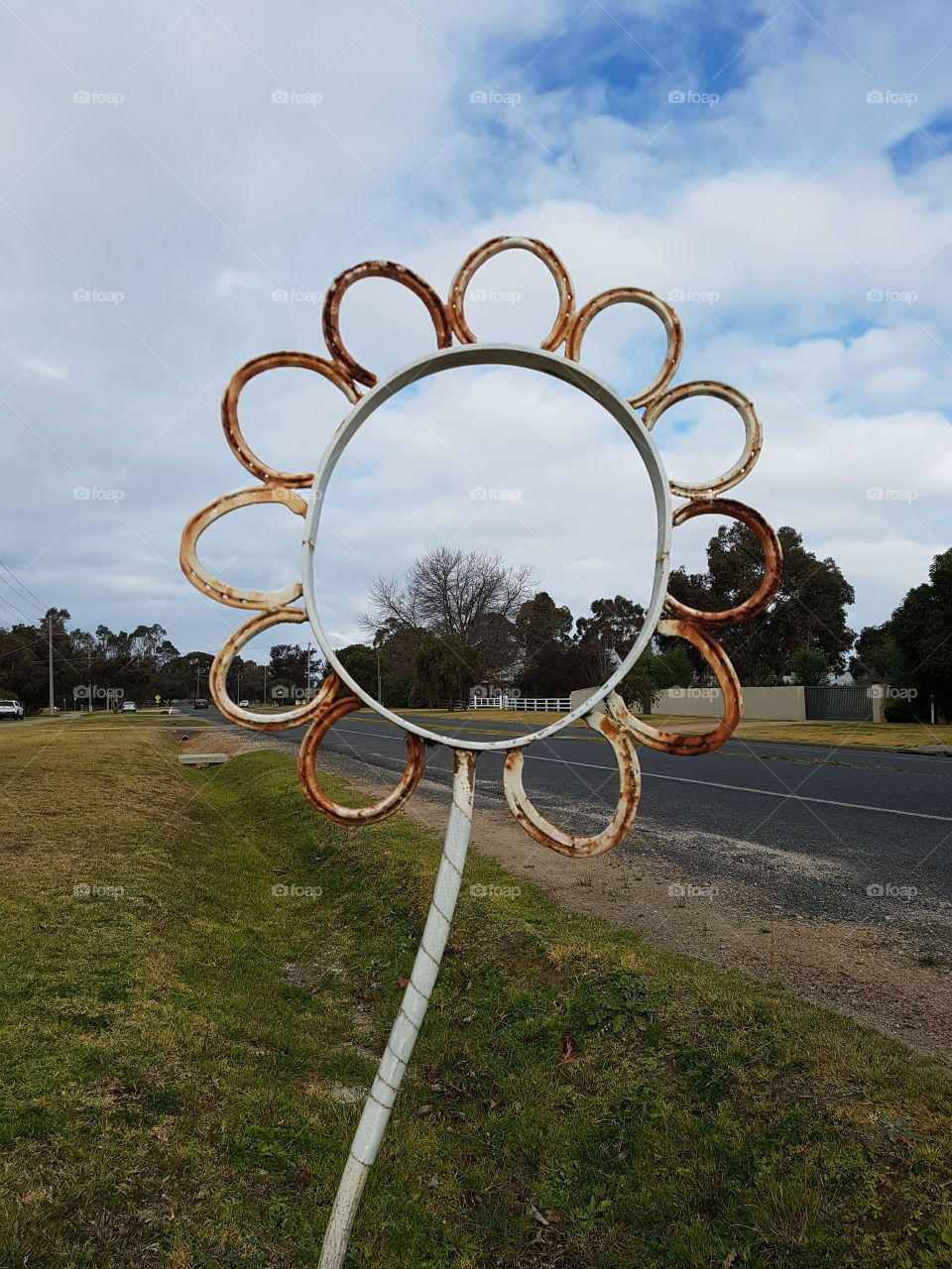 Wrought iron flower