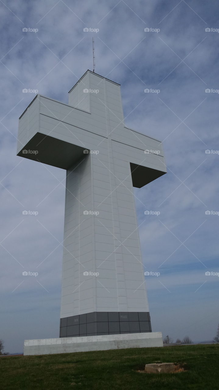 bald Knob cross of peace. the name says it all