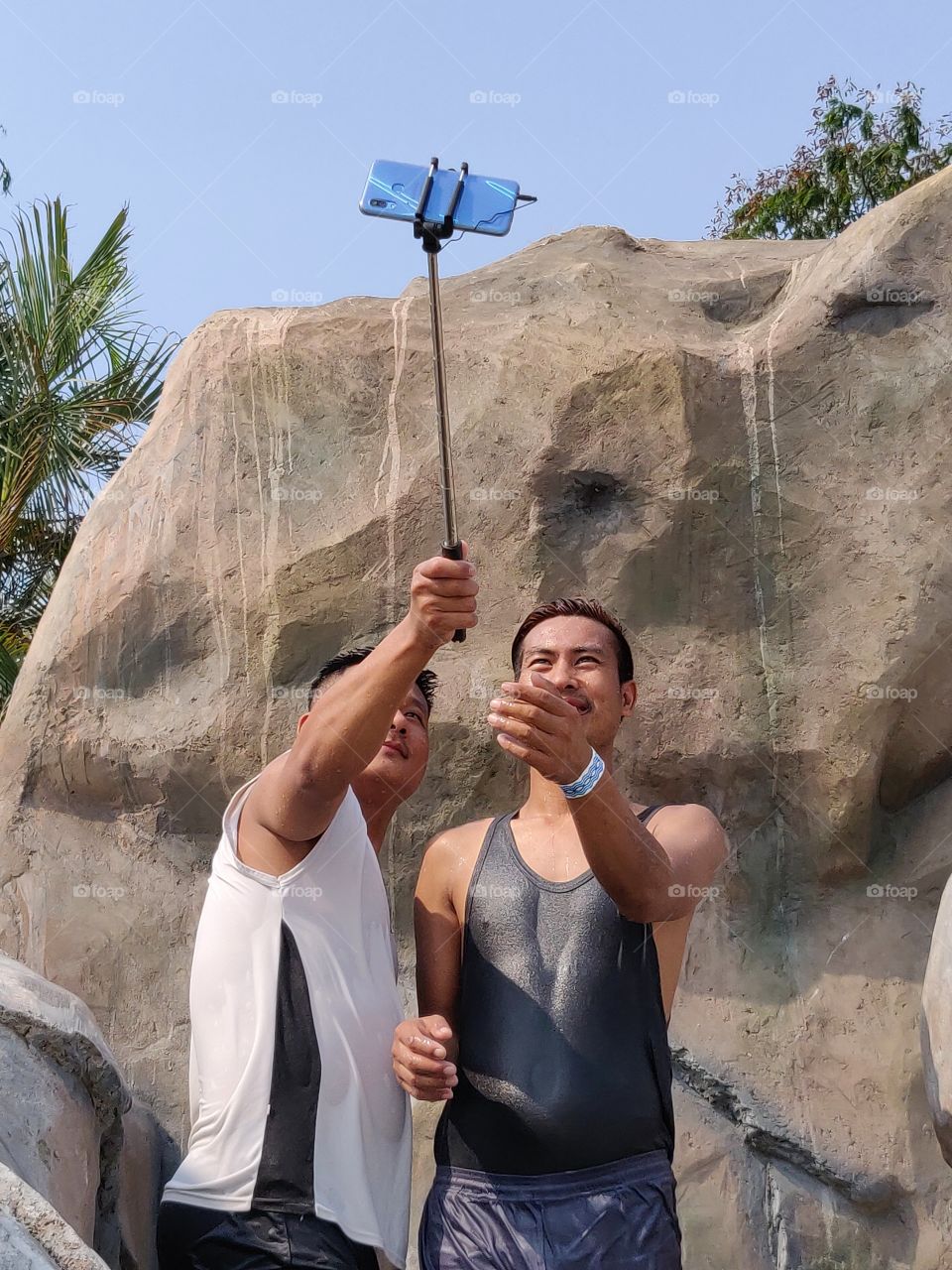 selfie time for boys with a stick..🙂