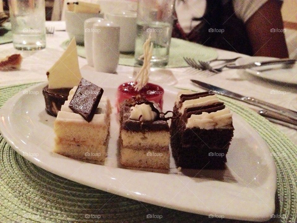 Selection of cakes 