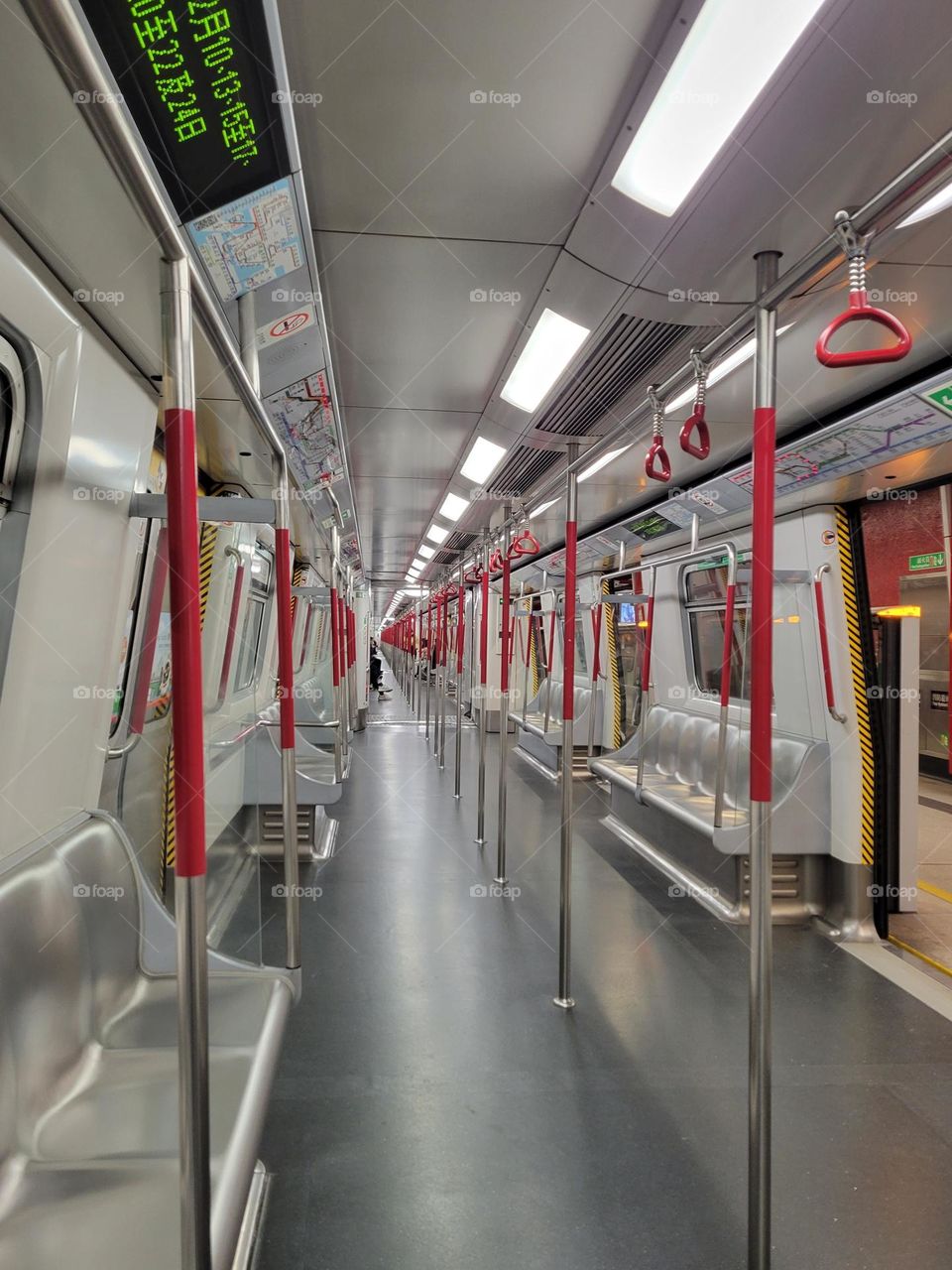 Inside the empty MTR Hong Kong