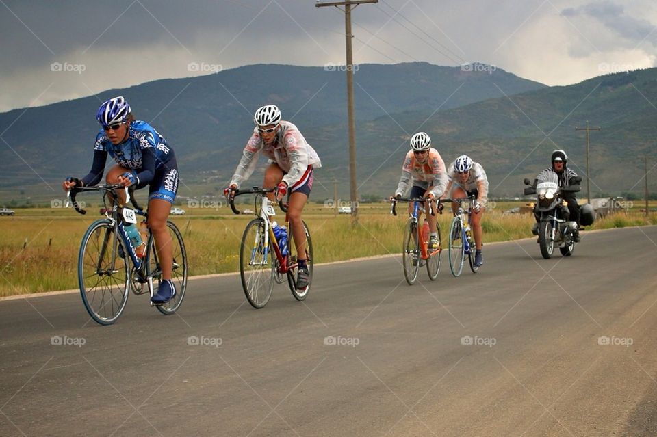 Road racing in Park City Utah