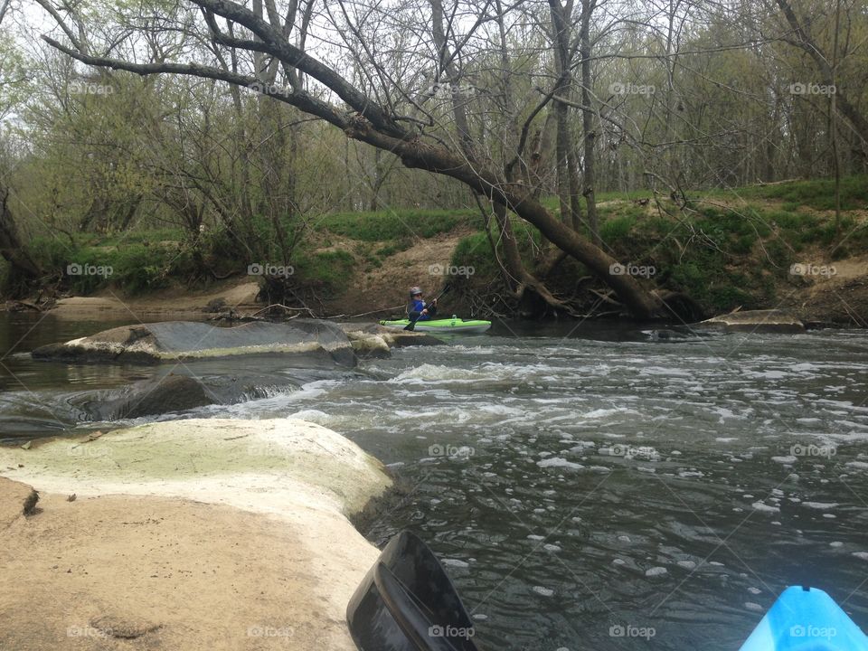 Kayaking on the Haw River