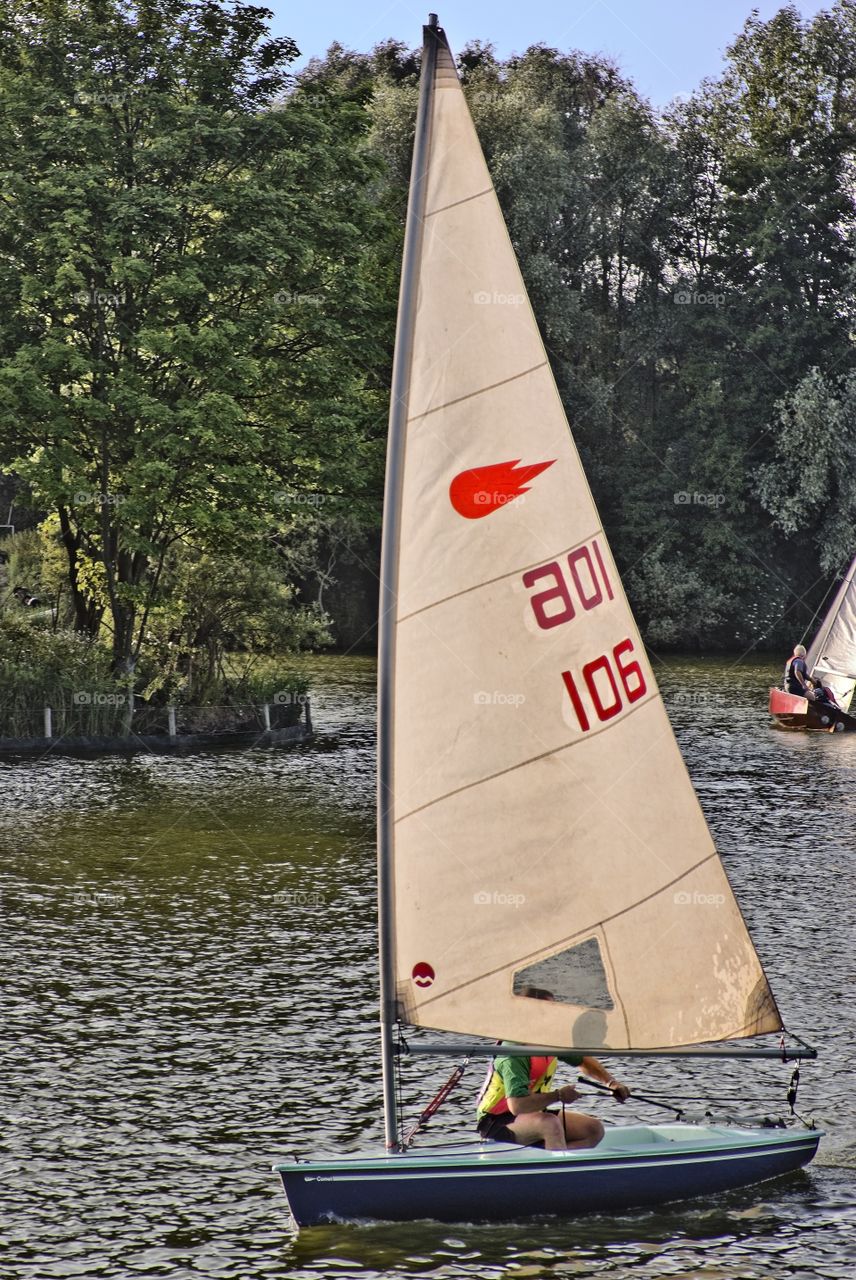 Sailing. Boat 