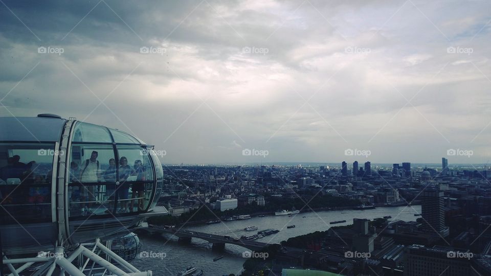 View from the London eye 