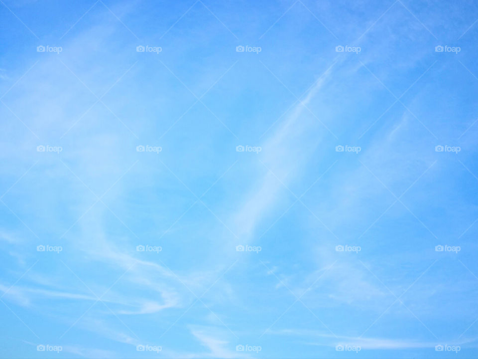 Blue sky with clouds.