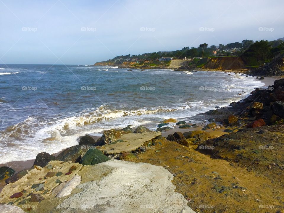 Coastline at Half Moon Bay, California 