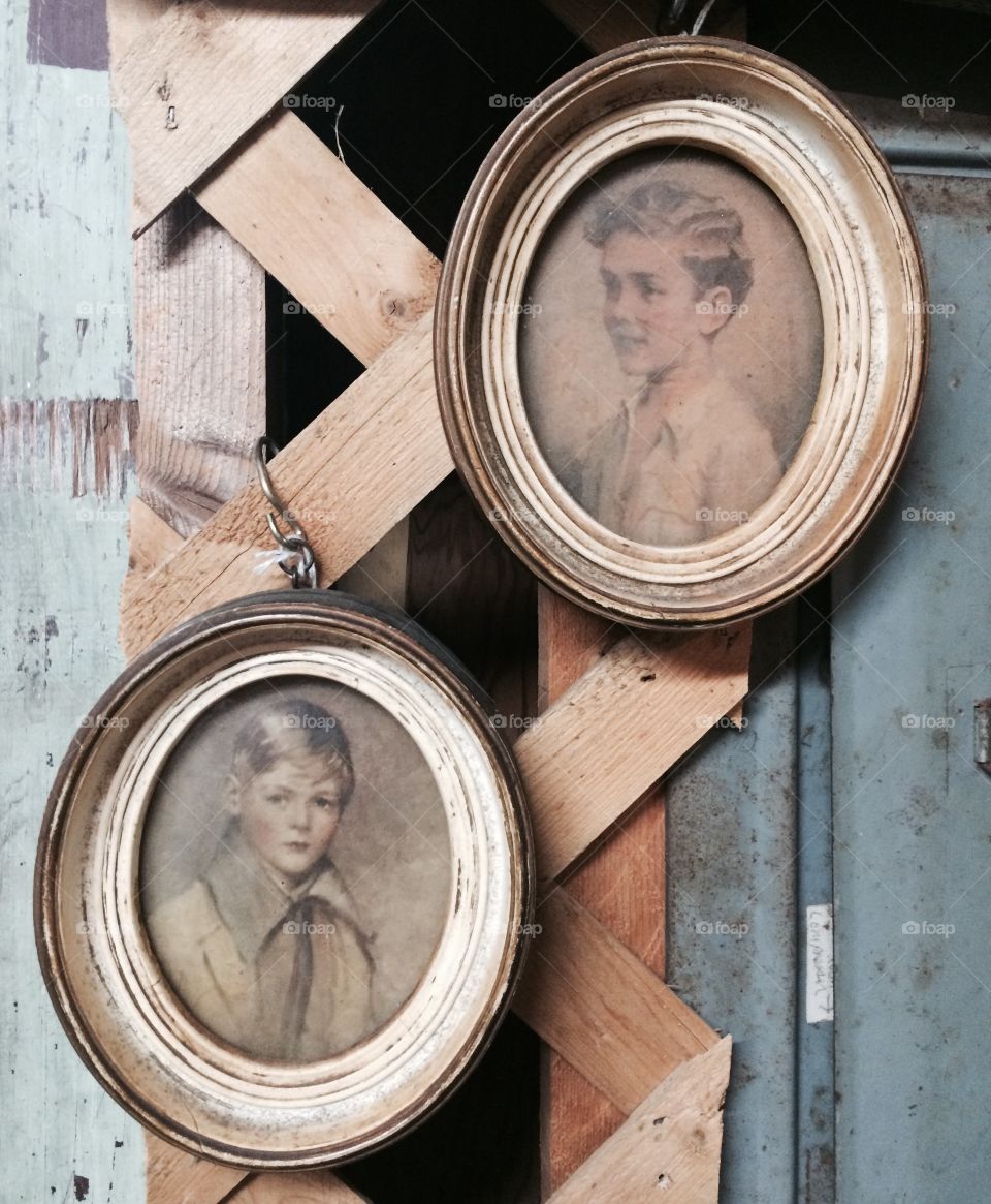 Long time forgotten antique family pictures. 