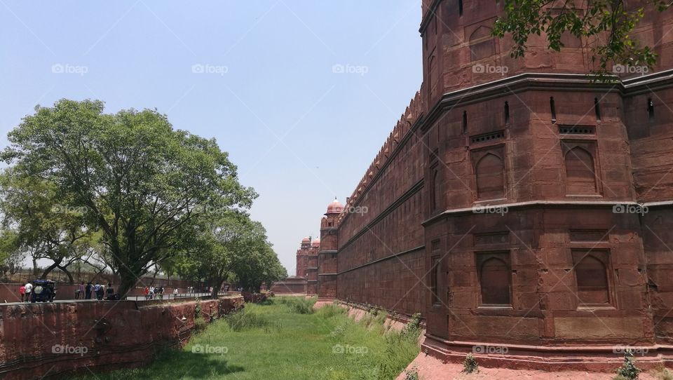 red fort, delhi, india