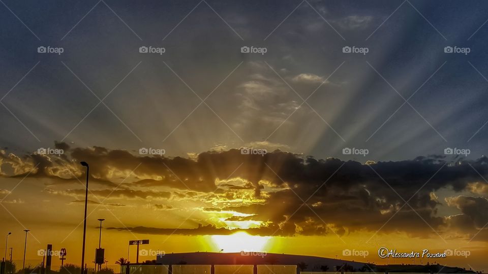 sun sunset landscape