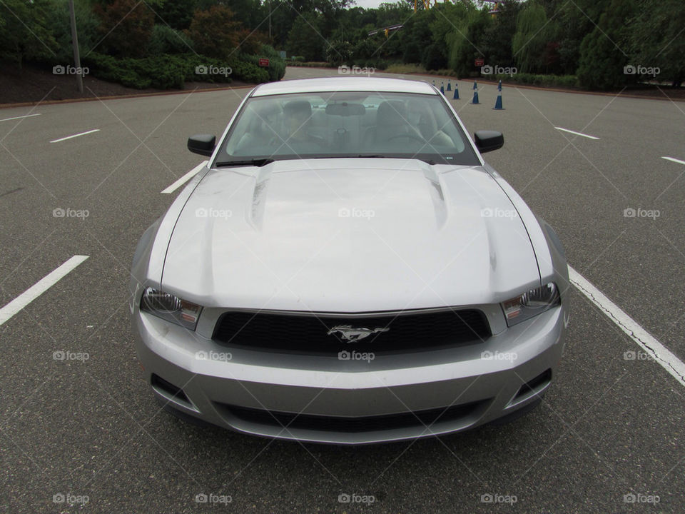 silver mustang ford by swatchtime