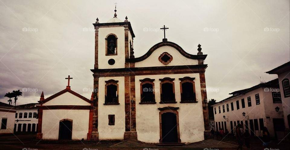 Baroque church in Paraty (Rio de Janeiro) Igreja Barroca.