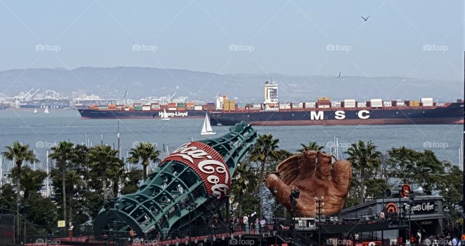 San Francisco Bay is busy for worldwide business.