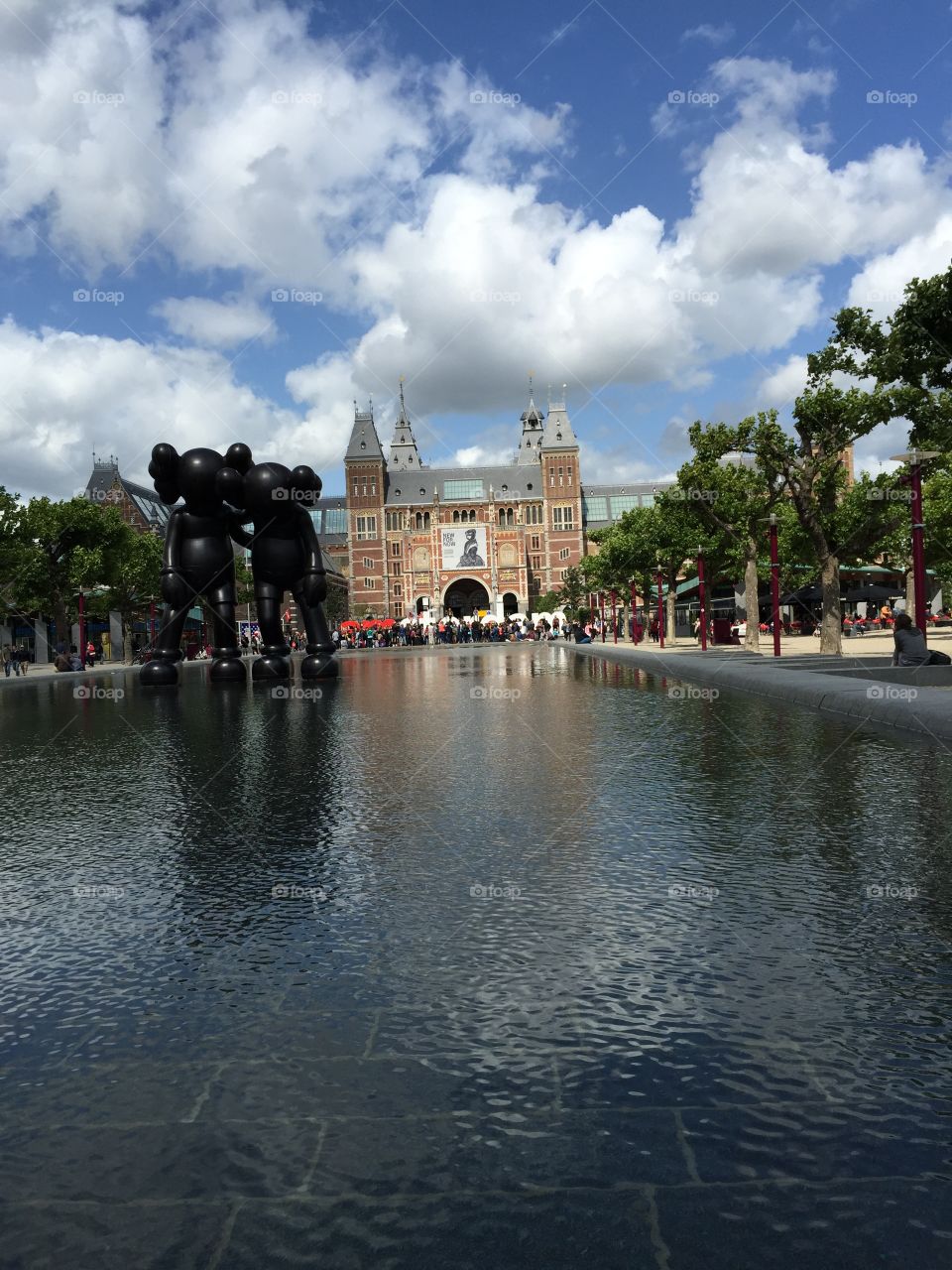 Rijksmuseum Reflecting Pool. Taken at the Rijksmuseum in Amsterdam, The Netherlands. 