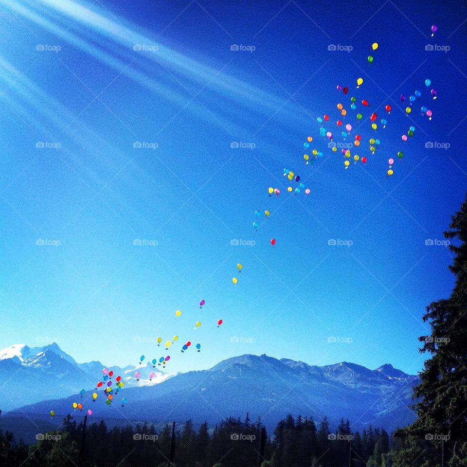 sky summer mountain sun by ines