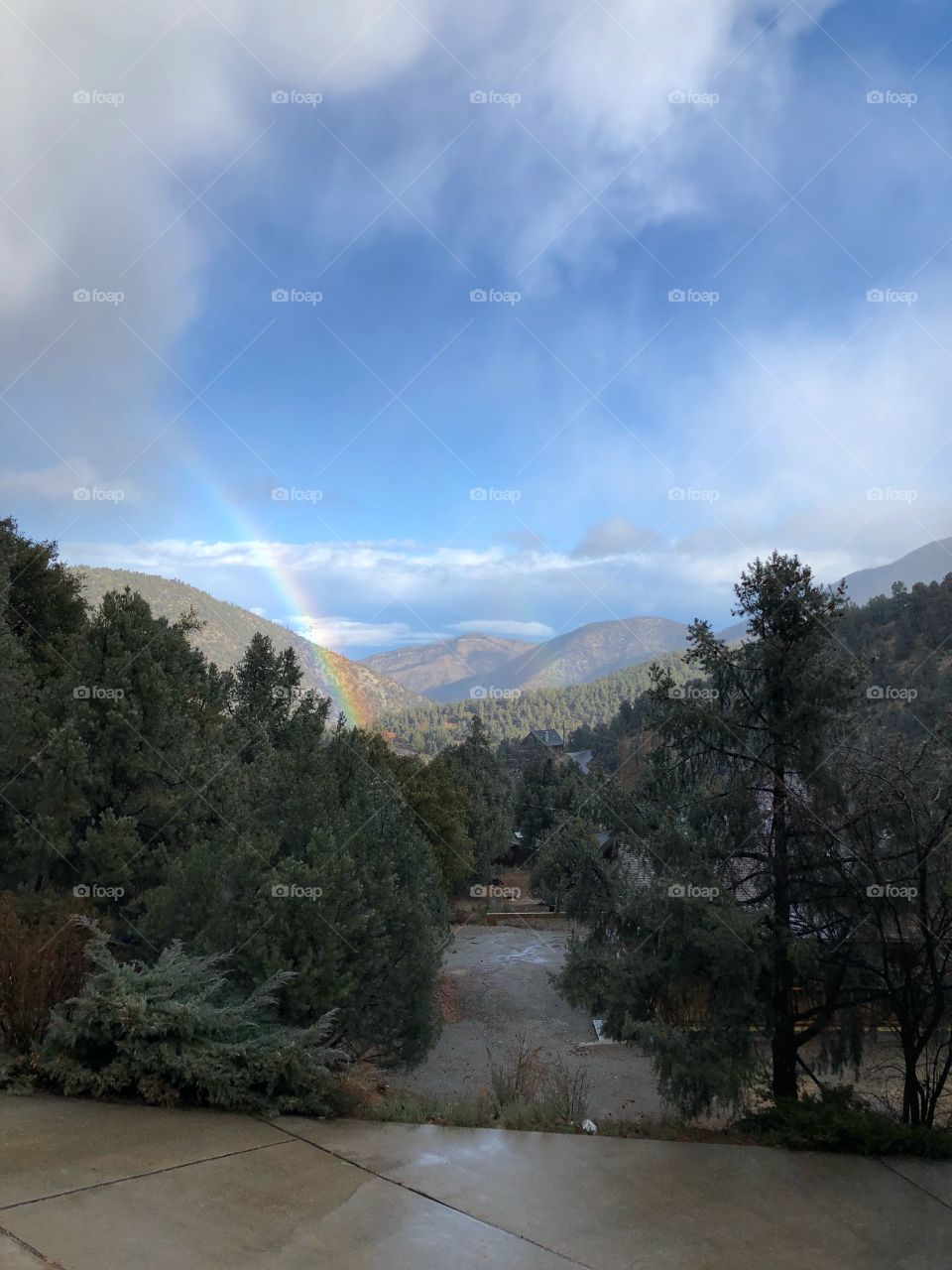 Rainbow before the storm